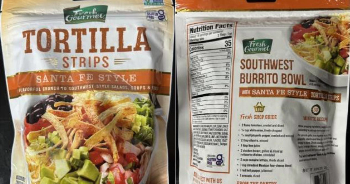 Tortilla Strips Removed from Shelves Due to Undeclared Wheat Allergen